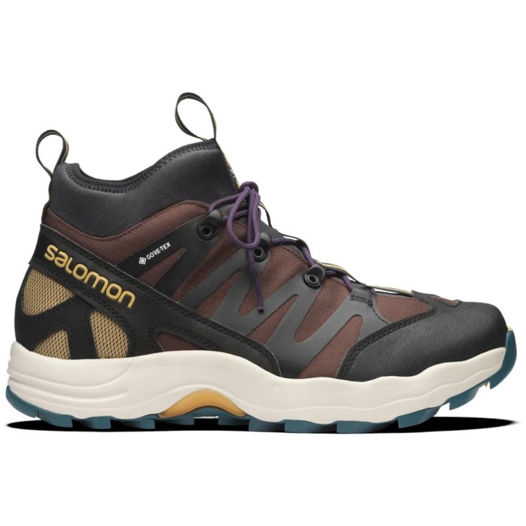 Tenis Salomon Xa Pro 1 Mid GTX Hombre Negros Chocolate Turquesa | MX TQSY035